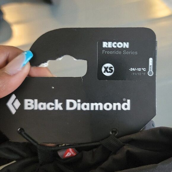 Black Diamond Recon Men's Pertex Shield Gauntlet Cuff Winter Gloves Size XS - Picture 9 of 11